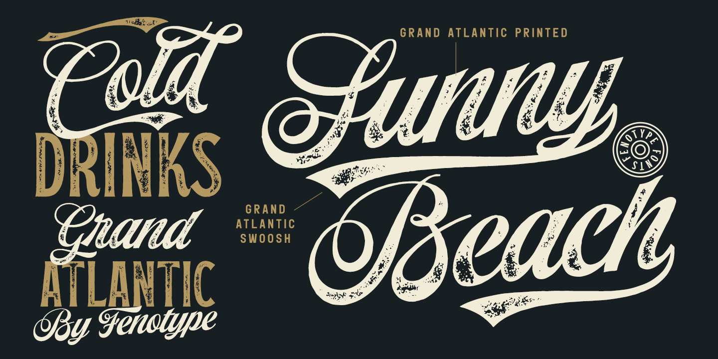 Beispiel einer Grand Atlantic-Schriftart #4